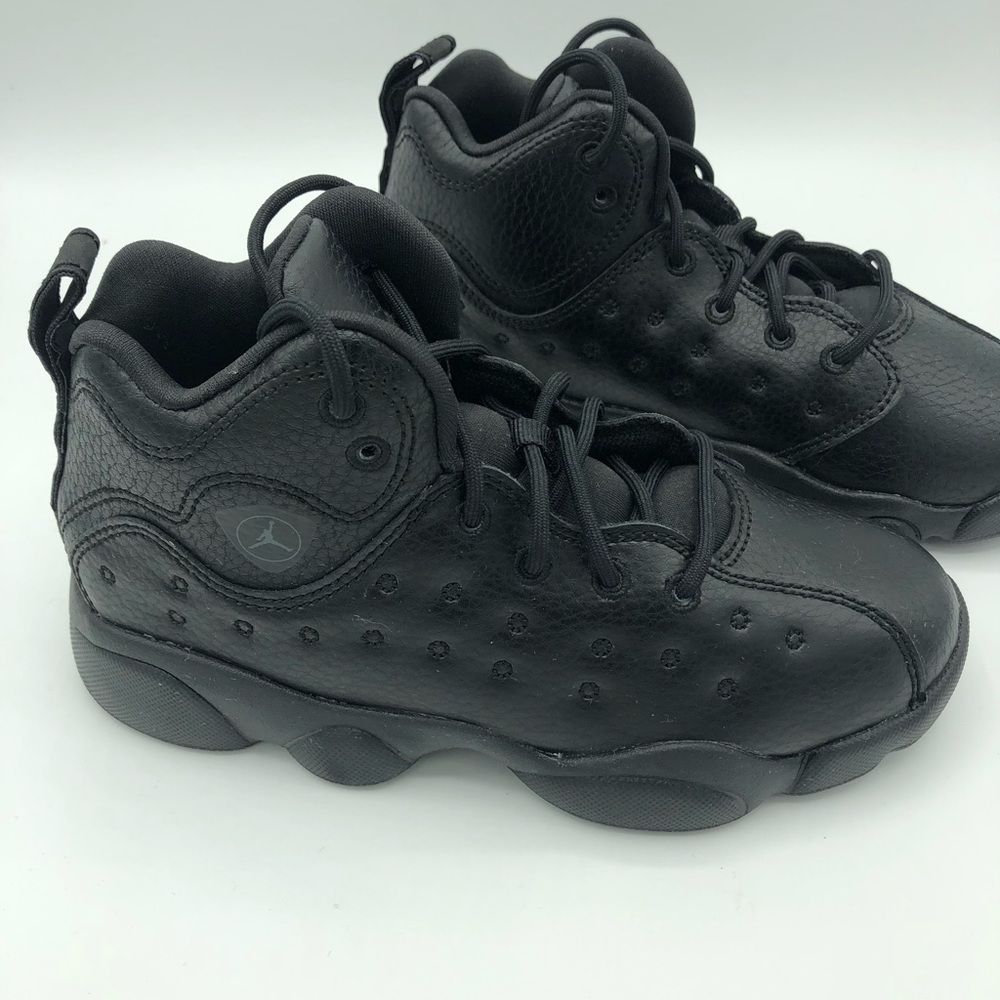 Jordan’s Hightop black on black sneakers
